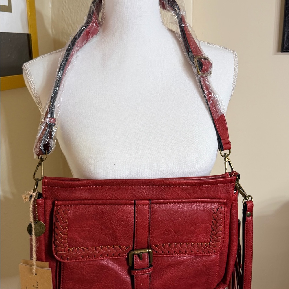 Red Leather Women's‎ Bag